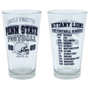 pint glass Penn State Football 2025 schedule